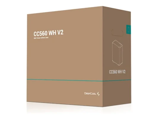 Deepcool CC560 V2  |  White  |  Mid Tower  |  Power supply included No  |  ATX