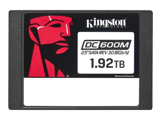 Kingston DC600M  |  1920 GB  |  SSD form factor 2.5"  |  Solid-state drive interface SATA Rev. 3.0  |  Read speed 560 MB / s  |  Write speed 530 MB / s