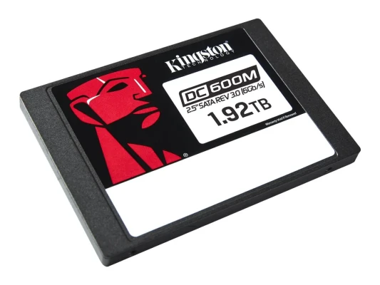 Kingston DC600M  |  1920 GB  |  SSD form factor 2.5"  |  Solid-state drive interface SATA Rev. 3.0  |  Read speed 560 MB / s  |  Write speed 530 MB / s