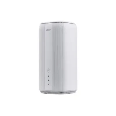 Acer Connect X6E 5G CPE  |  AXE5400  |  Wi-Fi 6E  |  4G, 5G  |  2.4 GHz, 5 GHz, 6 GHz  |  1× RJ-45  |  MU-MIMO