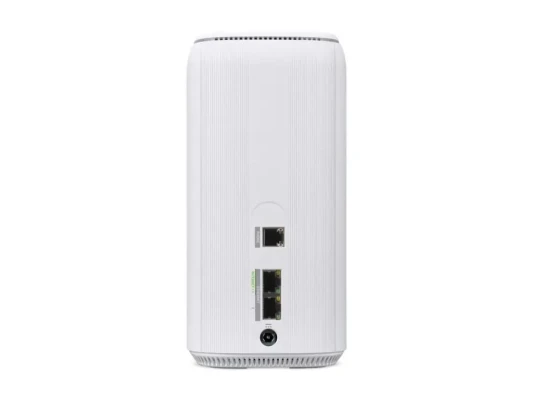 Acer Connect X6E 5G CPE  |  AXE5400  |  Wi-Fi 6E  |  4G, 5G  |  2.4 GHz, 5 GHz, 6 GHz  |  1× RJ-45  |  MU-MIMO