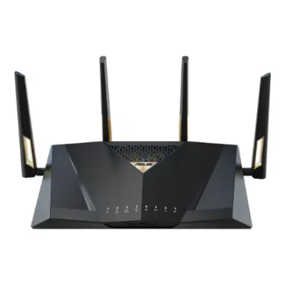 Dual-band WiFi 7 AiMesh Extendable Performance Router  |  RT-BE88U  |  802.11be  |  10 / 100 / 1000 Mbit / s  |  Ethernet LAN (RJ-45) ports 4  |  Mesh Support Yes  |  MU-MiMO Yes  |  3G / 4G data sharing  |  Antenna type External