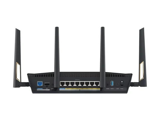 Dual-band WiFi 7 AiMesh Extendable Performance Router  |  RT-BE88U  |  802.11be  |  10 / 100 / 1000 Mbit / s  |  Ethernet LAN (RJ-45) ports 4  |  Mesh Support Yes  |  MU-MiMO Yes  |  3G / 4G data sharing  |  Antenna type External