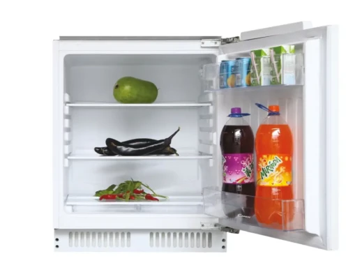 Candy Refrigerator  |  CMLS68EW  |  Energy efficiency class E  |  Built-in  |  Larder  |  Height 82 cm  |  Fridge net capacity 135 L  |  Display  |  39 dB  |  White