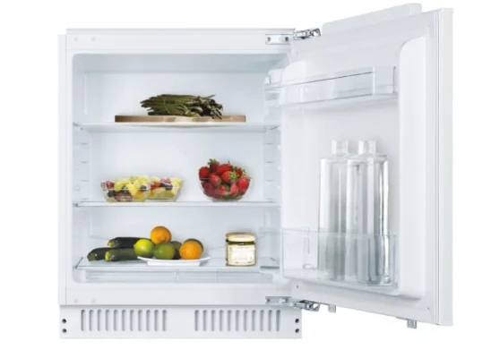 Candy Refrigerator  |  CMLS68EW  |  Energy efficiency class E  |  Built-in  |  Larder  |  Height 82 cm  |  Fridge net capacity 135 L  |  Display  |  39 dB  |  White