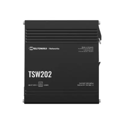 Teltonika Switch, 8 ports  |  TSW202  |  L2 managed  |  Wall-mountable  |  SFP ports quantity 2