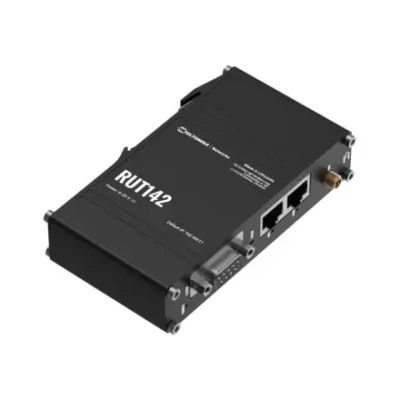 Teltonika  |  RUT142  |  Router  |  Wi-Fi 4  |  2.4 GHz  |  DIN Rail  |  RS232  |  2× Fast Ethernet RJ-45