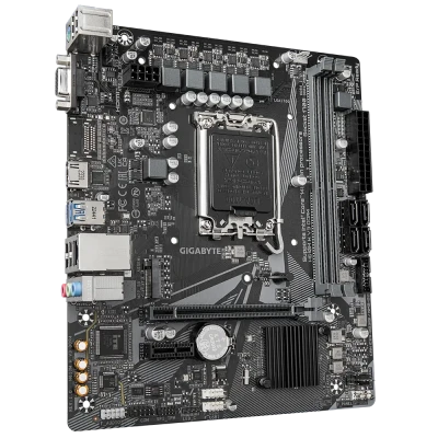 Gigabyte  |  H610M H V3 DDR4  |  Processor family Intel  |  Processor socket LGA1700  |  DDR4 DIMM  |  Supported hard disk drive interfaces M.2, SATA  |  Number of SATA connectors 4
