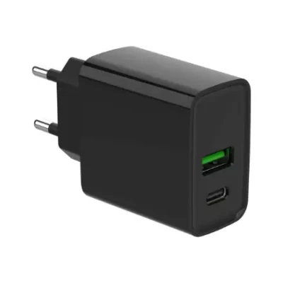 Gembird 2-портовое 20W USB быстрое зарядное устройство  |  TA-UC-PDQC20-01-BK