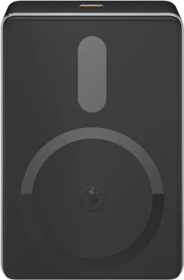 Goobay Magnetic Wireless Power Bank  |  70183  |  10000 mAh  |  USB-C  |  Black