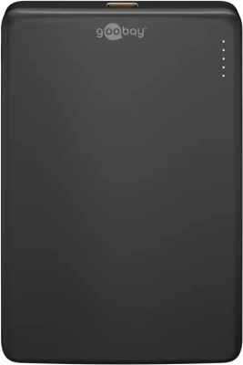 Goobay Magnetic Wireless Power Bank  |  70182  |  5000 mAh  |  USB-C  |  Black
