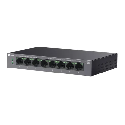 TP-LINK  |  8-Port Gigabit Desktop Switch with 8-Port PoE+  |  LS108GP  |  Unmanaged  |  Desktop