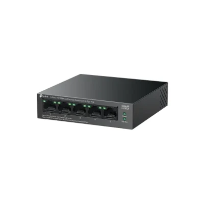 TP-LINK  |  5-Port 10 / 100Mbps Switch with 4-Port PoE  |  LS105LP  |  Unmanaged  |  Desktop