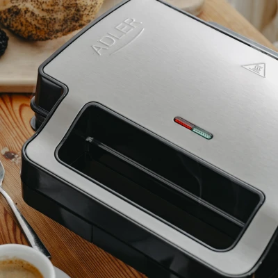 Adler Sandwich maker 2 in 1  |  AD 3073  |  1000 W  |  Number of plates 2  |  Stainless Steel / Black