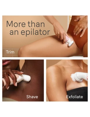 Braun epilators  |  SES9-360 Silk épil 9 Flex 3D  |  Darbības laiks (maks.) 50 min  |  Jaudas līmeņu skaits 1  |  Mitrs un sauss  |  Balts / Rozā