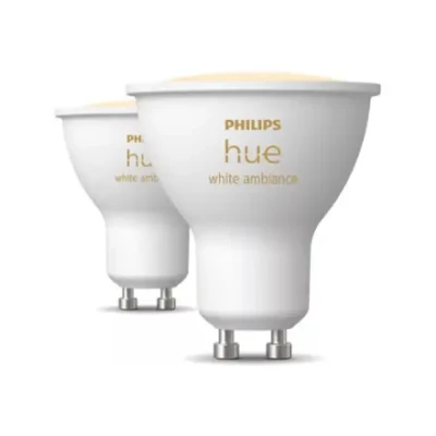 Philips Hue Smart Spotlight, 2 pcs pack  |  GU10  |  4.2 W  |  Warm to cool white light