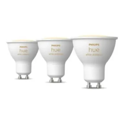 Philips Hue Smart Spotlight, 3 gab. iepakojums  |  GU10  |  4.2 W  |  Silta līdz aukstai baltai gaismai