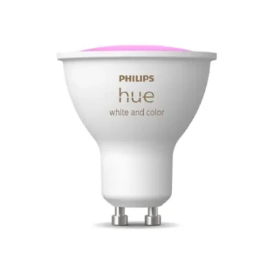 Philips Hue Smart Spotlight  |  GU10  |  4.2 W  |  Balta un krāsaina gaisma