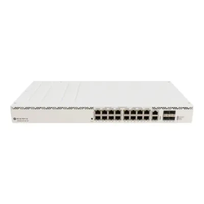 Cloud Router Switch  |  CRS320-8P-8B-4S+RM with RouterOS v7, 2U rackmount Enclosure  |  No Wi-Fi  |  1000 Mbit / s  |  Ethernet LAN (RJ-45) ports 17  |  Mesh Support No  |  MU-MiMO No  |  No mobile broadband
