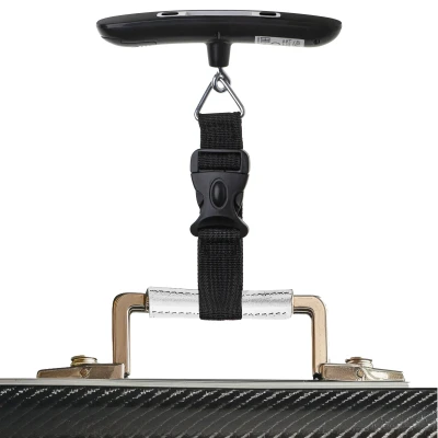 Adler  |  Travel Luggage Scale  |  AD 8190  |  Maximum weight (capacity) 50 kg  |  Accuracy 10 g  |  Black