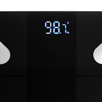 Adler  |  Smart Bathroom Scale  |  AD 8186b  |  Maximum weight (capacity) 180 kg  |  Accuracy 100 g  |  Body Mass Index (BMI) measuring  |  Black