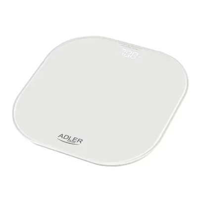 Adler vannas istabas svari  |  AD 8188  |  Maksimālais svars (ietilpība) 180 kg  |  Precizitāte 100 g  |  Balts