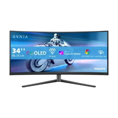 Philips  |  34M2C6500 / 00 Evnia 6000  |  34"  |  LED  |  WQHD  |  21:9  |  175 Гц  |  0.03 мс  |  3440 x 1440 пикселей  |  Количество HDMI портов 2