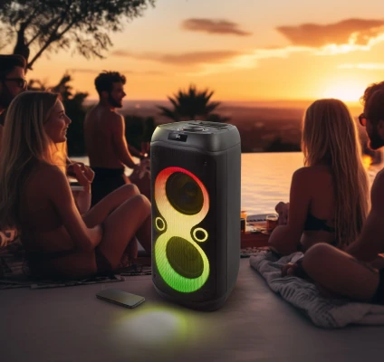 Muse  |  Портативная колонка для вечеринки  |  M-1937 DJ  |  600 Вт  |  Bluetooth  |  Черная  |  Портативная  |  Беспроводное соединение