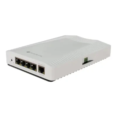 MikroTik Ethernet switch  |  CRS304-4XG-IN  |  Ethernet switch  |  Desktop, DIN rail mountable  |  10 Gbps (RJ-45) ports quantity 4