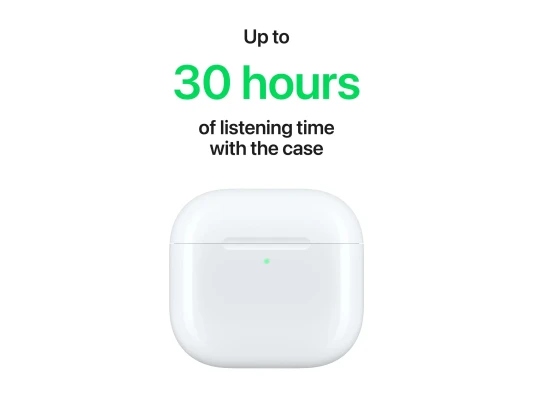 Apple  |  AirPods 4  |  Bluetooth  |  Iekšausu  |  Troksni slāpējoši  |  Bezvadu  |  Balts