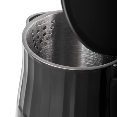 Adler Kettle with LED display  |  AD 1350  |  Electric  |  2200 W  |  1.7 L  |  Stainless Steel  |  360° rotational base  |  Black
