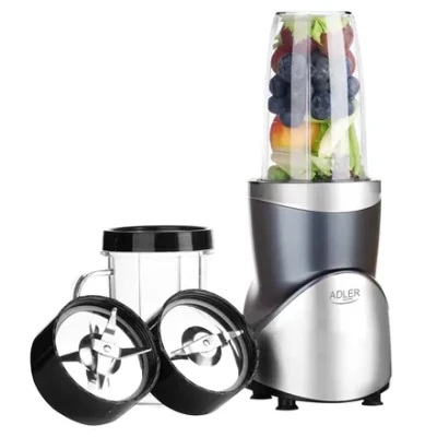 Adler Blender Smoothie Set  |  AD 4084  |  Tabletop  |  1200 W  |  Jar material BPA-Free  |  Jar capacity 0.3+0.5+0.5+0.7 L  |  Ice crushing  |  Stainless Steel
