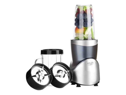 Adler Blender Smoothie Set  |  AD 4084  |  Tabletop  |  1200 W  |  Jar material BPA-Free  |  Jar capacity 0.3+0.5+0.5+0.7 L  |  Ice crushing  |  Stainless Steel