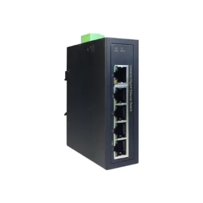 Digitus Industrial 5 Port Gigabit Switch  |  DN-651107  |  Unmanaged  |  DIN rail mountable