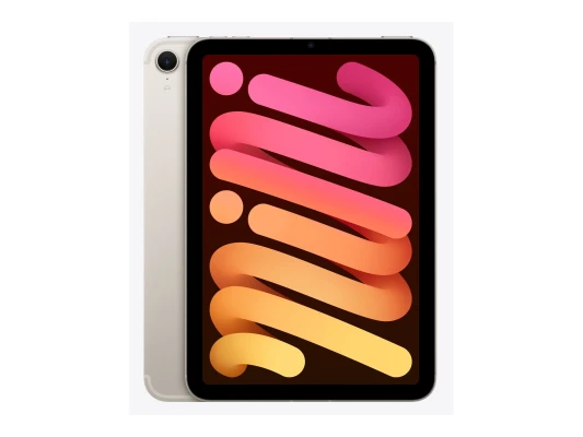 Apple  |  iPad mini Wi-Fi + Cellular  |  8.3 "  |  Starlight  |  IPS  |  2266 x 1488 pixels  |  Apple A17 Pro  |  128 GB  |  3G  |  4G  |  5G  |  Wi-Fi  |  Front camera  |  12 MP  |  Rear camera  |  12 MP  |  Bluetooth  |  5.3  |  iPadOS  |  USB-C chargin