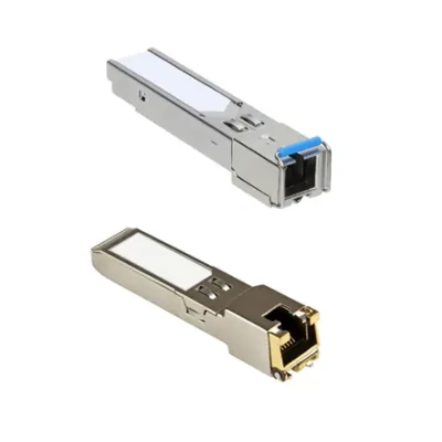 SOMI Networks  |  SFP (mini-GBIC) transceiver module  |  SFPCRJ451GG  |  Copper  |  RJ45  |  10 / 100 / 1000 Mbit / s  |  Maximum transfer distance 100 m