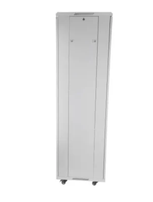 SOMI Networks  |  22U, 19″ Freestanding Cabinet  |  22U-60 / 60NAC  |  Gray  |  Max Load 800kg; Removable and Lockable Side Panels; Glass Doors; Unassembled  |  Depth: 60 cm