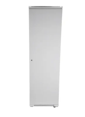SOMI Networks  |  37U, 19″ Freestanding Cabinet  |  37U-60 / 80NAC  |  Gray  |  Max Load 800kg; Removable and Lockable Side Panels; Glass Doors; Unassembled  |  Depth: 80 cm