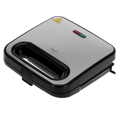 Adler Sandwich Maker  |  AD 3076  |  1000 W  |  Number of plates 1  |  Black / Silver