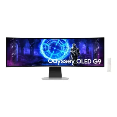 Samsung  |  LS49DG950SUXEN Odyssey G9 G95SD  |  49 "  |  OLED  |  DQHD  |  32:9  |  240 Hz  |  5120 x 1440 pikseļi  |  250 cd / m²  |  HDMI portu skaits 1  |  Sudrabs