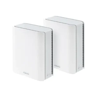 Asus  |  Tri-band WiFi 7 Smart AiMesh Extendable Router  |  ZenWiFi BT8 (2pk)  |  802.11be  |  14000 Mbit / s  |  Ethernet LAN (RJ-45) ports 4  |  Mesh Support Yes  |  MU-MiMO Yes  |  4G / 5G  |  Antenna type Internal  |  1