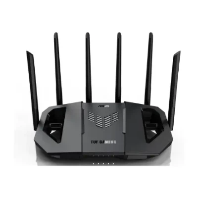 ASUS TUF Gaming BE6500 Gaming Router  |  Wi-Fi 7  |  AiMesh  |  4× RJ-45  |  MU-MIMO