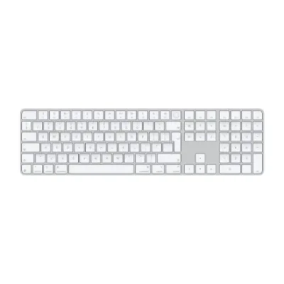 Apple Magic Keyboard with Touch ID and Numeric Keypad  |  Keyboard  |  Wireless  |  English  |  White