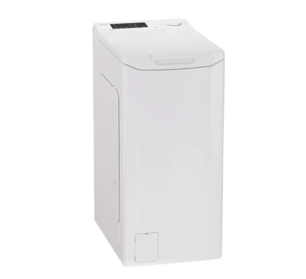 Candy veļas mašīna  |  TCA283D2-S  |  Energoefektivitātes klase D  |  Augšējā ielāde  |  Mazgāšanas jauda 8 kg  |  1200 RPM  |  Dziļums 60 cm  |  Platums 41 cm  |  Displejs  |  Cipari  |  Balts