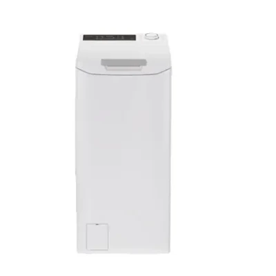 Candy Washing Machine  |  TCA284TM5-S  |  Energy efficiency class A  |  Top loading  |  Washing capacity 8 kg  |  1200 RPM  |  Depth 60 cm  |  Width 41 cm  |  Display  |  Digit  |  White