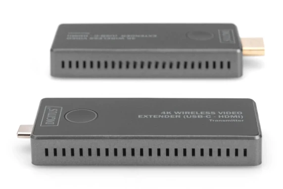 Digitus  |  4K Wireless Video Extender, 30 m (USB-C - HDMI)  |  DS-55324  |  Black / Silver
