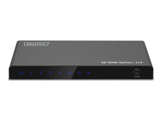 Digitus 4K HDMI Splitter, 1x4  |  DS-55337  |  Black