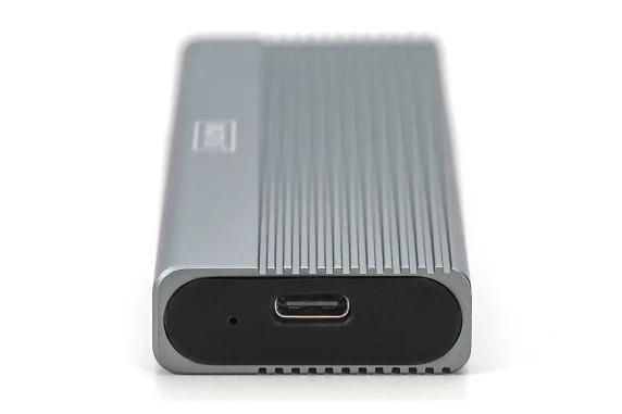 Digitus USB M.2 hard disk enclosure, SSD, external, NVMe, 10Gbps, USB 3.1 Gen2  |  DA-71120-1