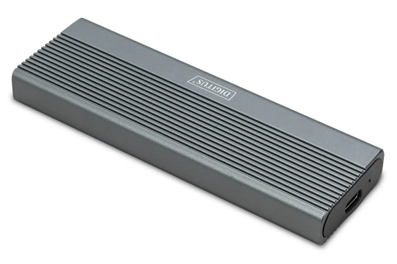 Digitus USB M.2 hard disk enclosure, SSD, external, NVMe, 10Gbps, USB 3.1 Gen2  |  DA-71120-1