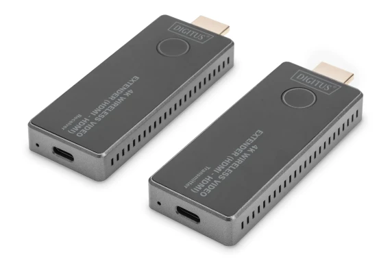 Digitus  |  4K Wireless Video Extender, 30 m (HDMI - HDMI)  |  DS-55323  |  Black / Silver